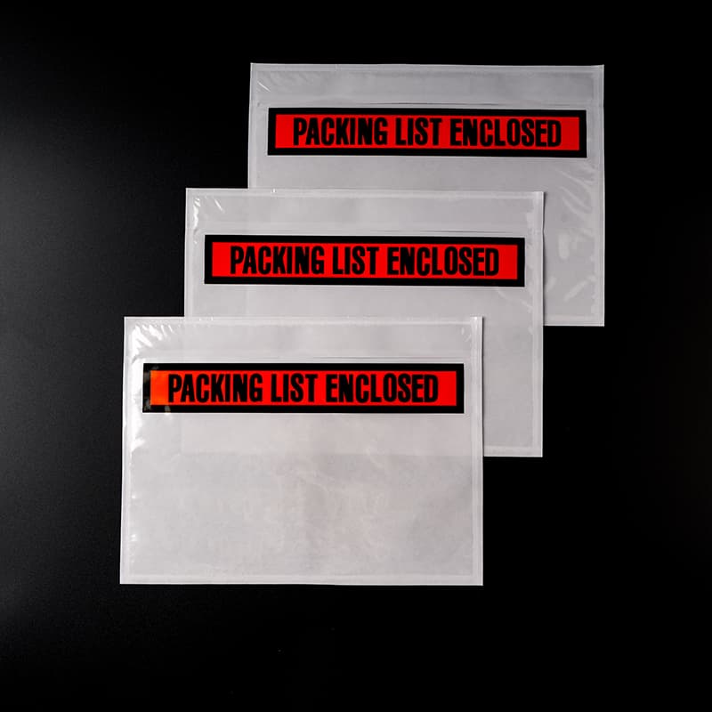 Packing List Envelopes